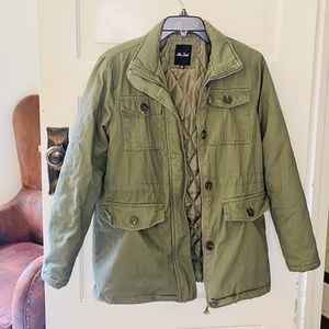 Canvas green coat